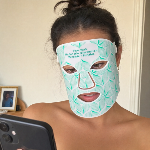 7 Colors + Infrared LED Face Mask and Neck Red Light Therapy Anti Aging Wrinkle Acne Pore Oil Control Skin Tighten Whiten