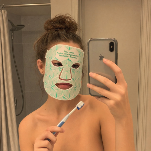 7 Colors + Infrared LED Face Mask and Neck Red Light Therapy Anti Aging Wrinkle Acne Pore Oil Control Skin Tighten Whiten